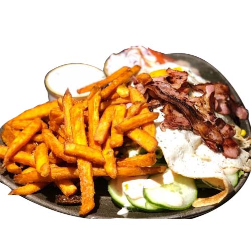 Burgerteller mit Pommes frites, 150 g