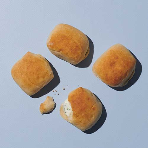 Pizza Buns (vegetarisch), 4 Stück