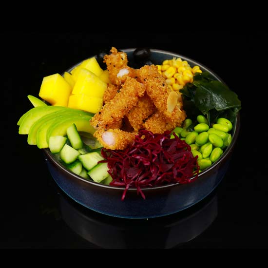 Garnelen Poke Bowl