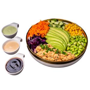 Salmon Salat Poke Bowl
