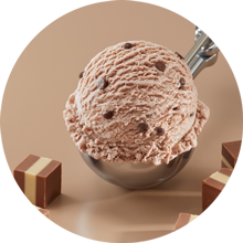 Kugel Nougat im Becher