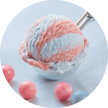Kugel Blue Kiss im Becher