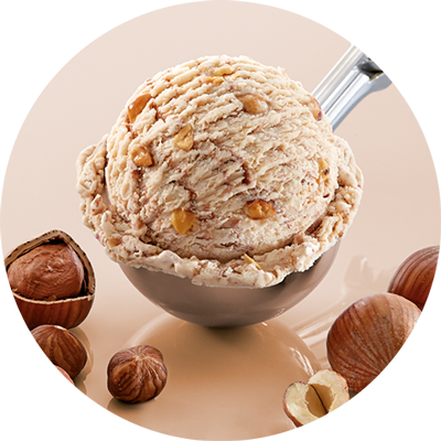 Kugel Chunky Hazelnut im Becher