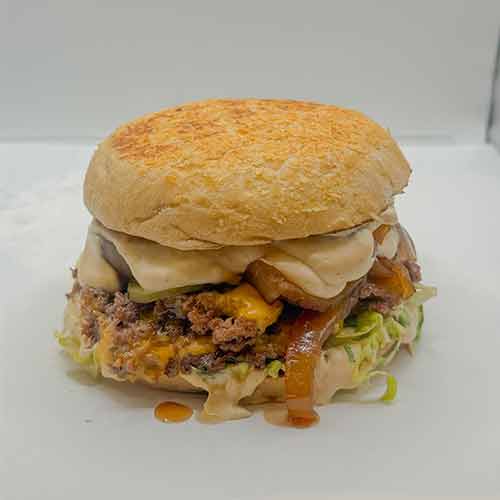 Double Smash Cheese Burger, 2 x 75 g