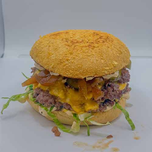Triple Smash Cheese Burger, 3 x 75 g