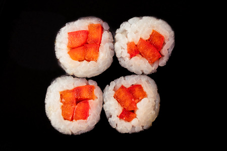 Paprika Maki (vegan), 8 Stück