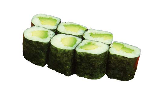 Avocado Maki (vegetarisch), 8 Stück