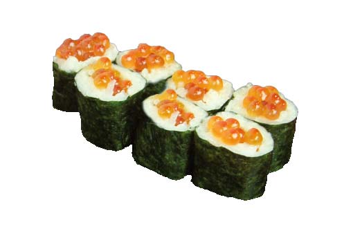 Lachskaviar Maki, 7 Stück