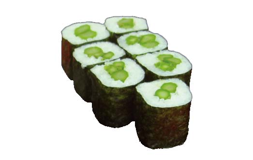 Spargel Maki (vegetarisch), 8 Stück
