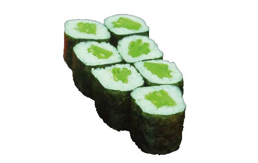 Zuckerschote Maki (vegetarisch), 8 Stück