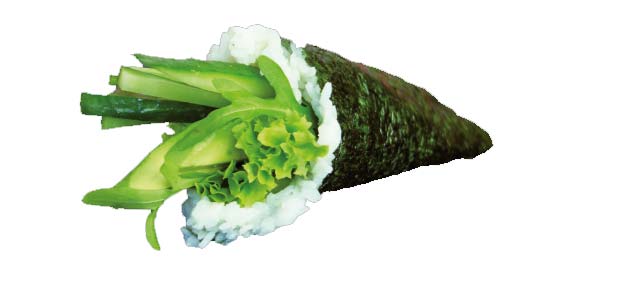 Gurke Temaki Handroll (vegetarisch), 1 Stück