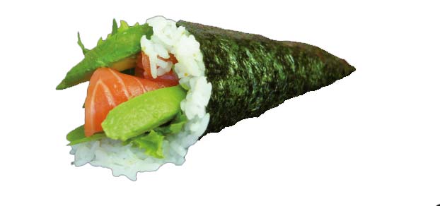 Lachs Temaki Handroll, 1 Stück