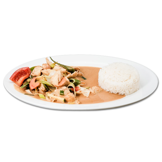 Hähnchen Erdnußsauce