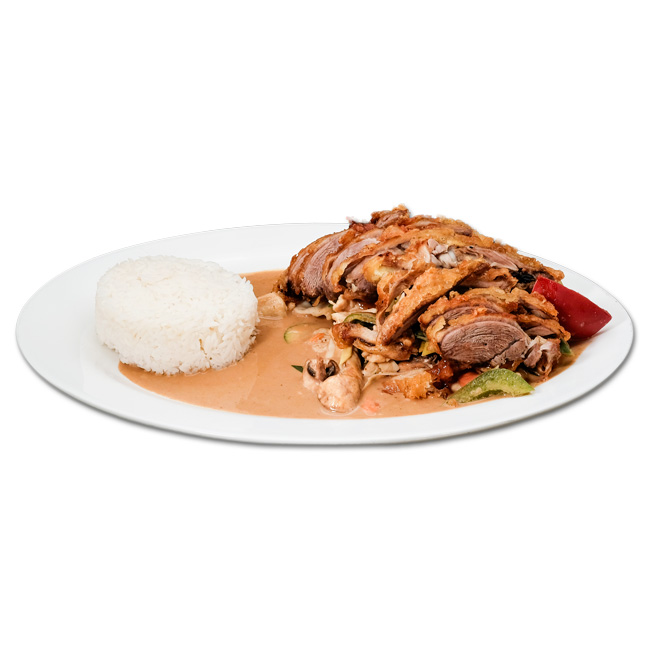 Ente Erdnußsauce