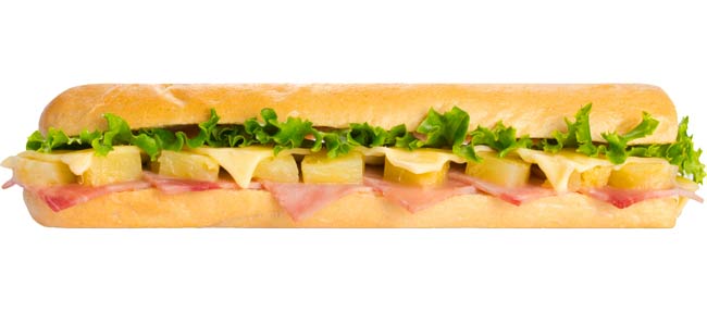 Croque Hawaii, ca. 28 cm