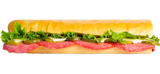 Croque Salami, ca. 28 cm