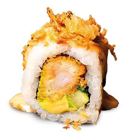 Inside Out Roll Crispy Garnele, 8 Stück