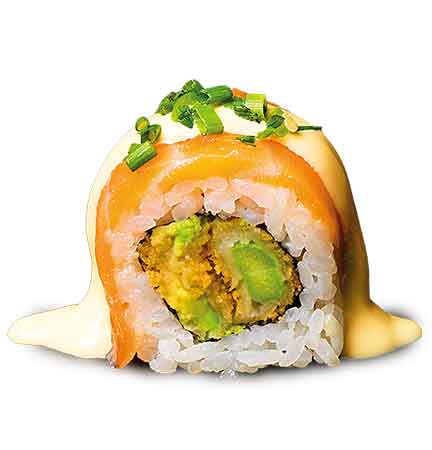 Inside Out Roll Salmon Spargel, 8 Stück
