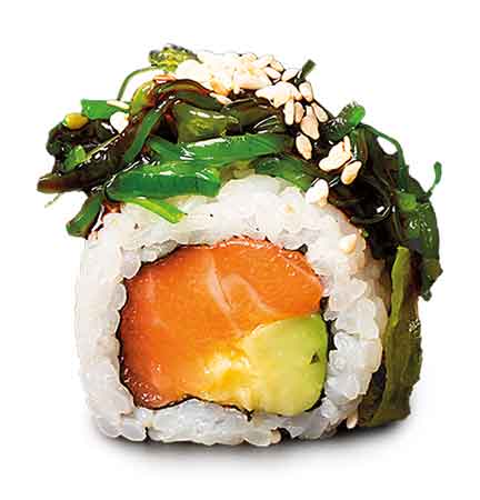 Inside Out Roll Wakame Salmon, 8 Stück