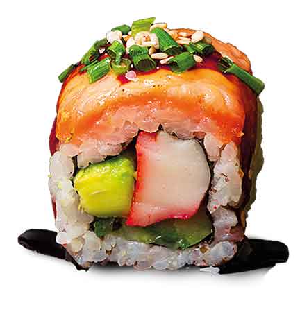 Inside Out Roll Smoky Salmon, 8 Stück