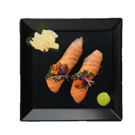 Wakami Butter Salmon Nigiri, 2 Stück