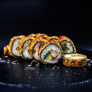 Crunchy Roll Tempura Garnelen, 10 Stück