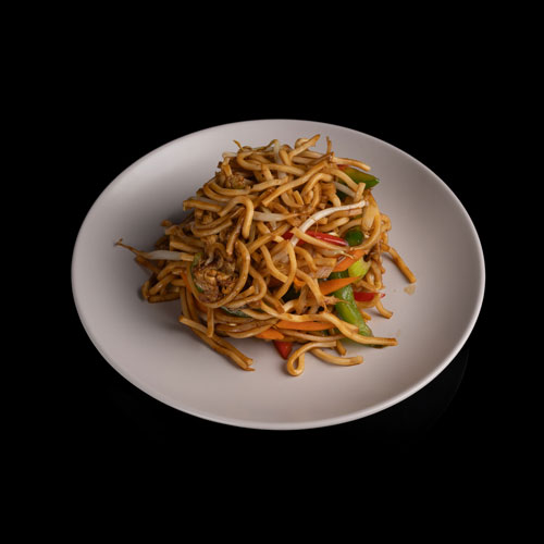 Gebratene Nudeln mit Gemüse (vegetarisch)