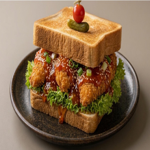 Coleslaw Chicken Bun