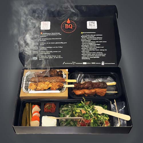Hackspieß-Grill-Box, 1 Person