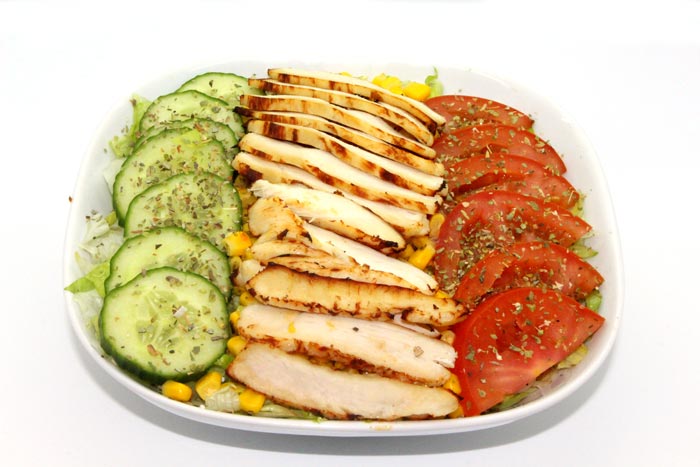 Burger Teller Salat