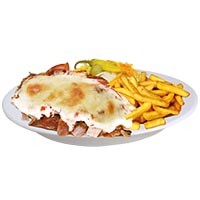 Dönerteller Auflauf (Drehspieß)