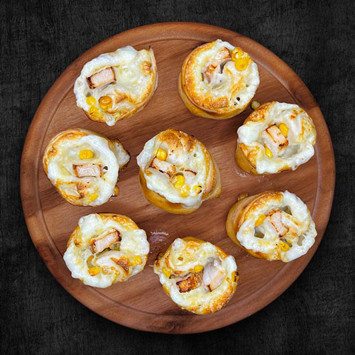 Pizzabrötchen Hähnchen