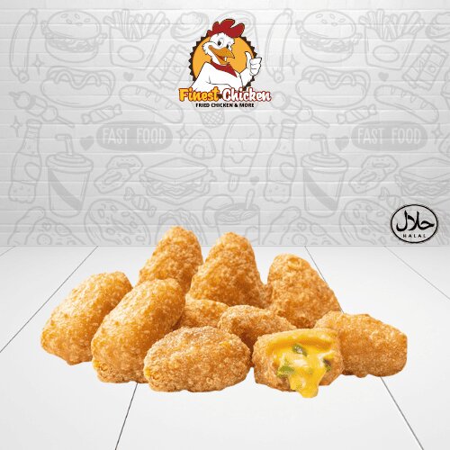 Chili & Cheese Nuggets (knusprig und luftig), 8 Stück