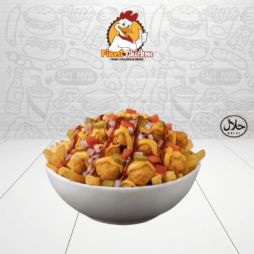 Crispy Chick'n'Cheese Fries