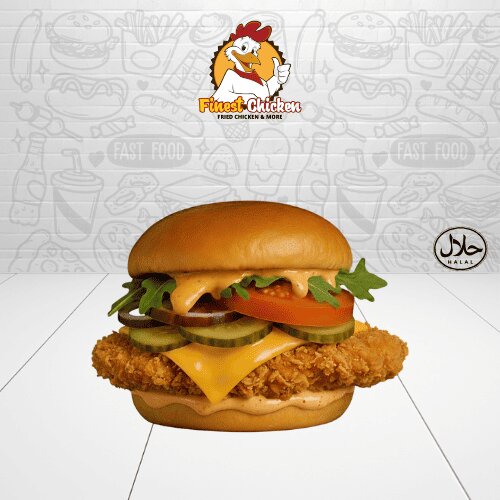 Crunchy Chicken Delux Burger