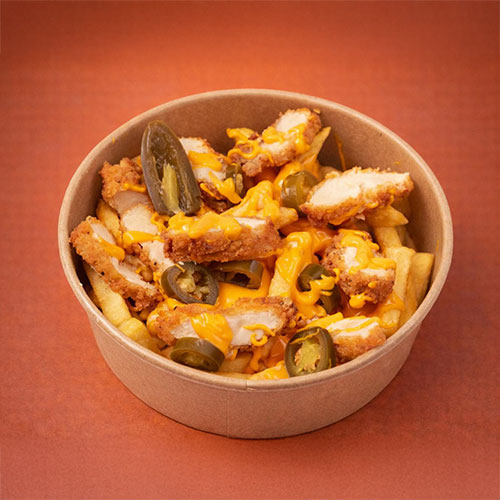 Hot Cheesy Chicken Pommes frites