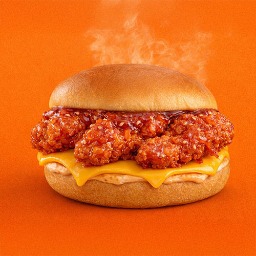 Korean Sweet Chili Tender Burger