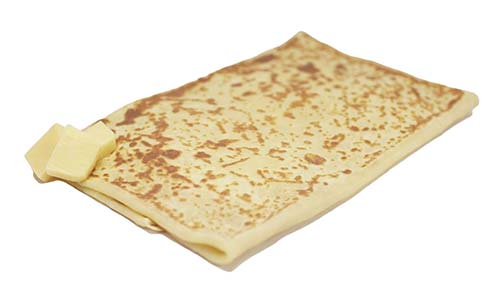 Crepe Gouda und Falafel
