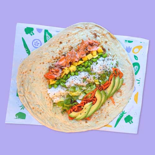 Salmon Avocado Wrap