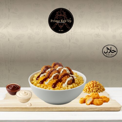Crispy BBQ Chick'n Mac'n'Cheese