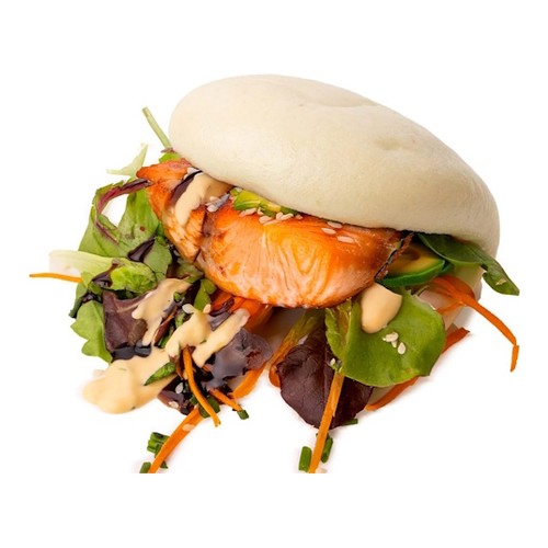 Bao Bun Sake Avocado, 1 Stück