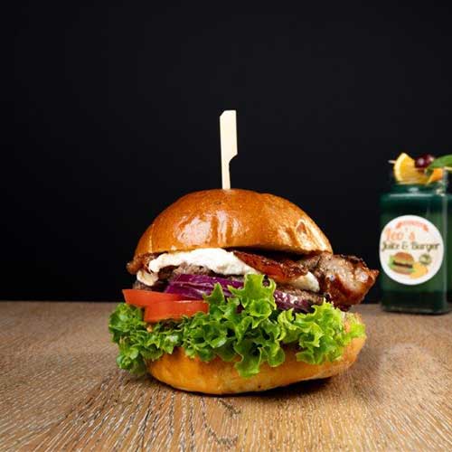 Ricotta Bacon Beef Burger, 140 g
