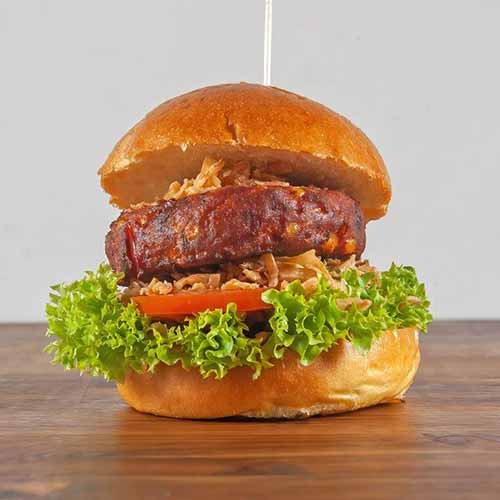 BBQ Crunchy Burger (vegetarisch), ca. 150 g