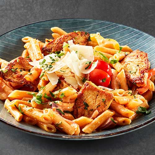 Pasta Verdura mit Hähnchenbrust