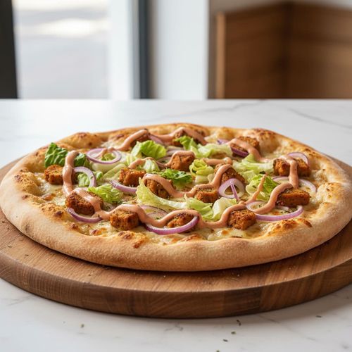 Pizza Bianco Döner (Drehspieß, vegetarisch)