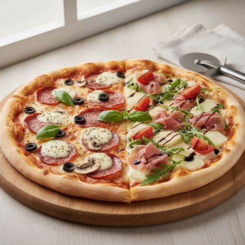 Pizza Halb und halb, Ø 40 cm