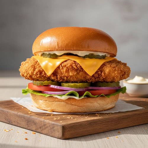 Burger Ducky Duck Cheese Deluxe