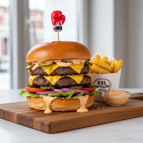 Burger XXL Sylvester Stallone, 250 g