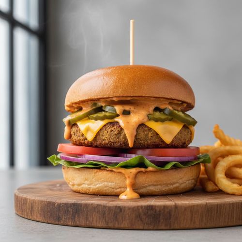 Chili Cheeseburger Vanessa Nakate (vegetarisch)