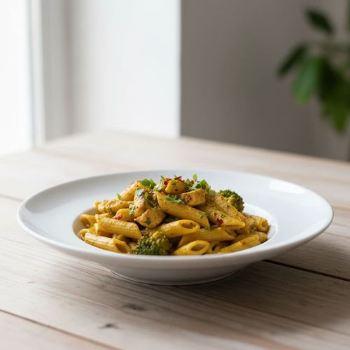 Penne alla Curry Chicken (scharf)